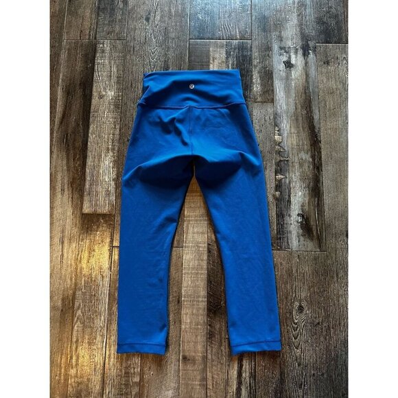 Lululemon Wunder Train High-Rise Crop 21" Regatta Blue Size 4 - Picture 6 of 7